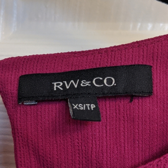 RW&Co Ruffle blouse top Sz XS - Picture 7 of 9